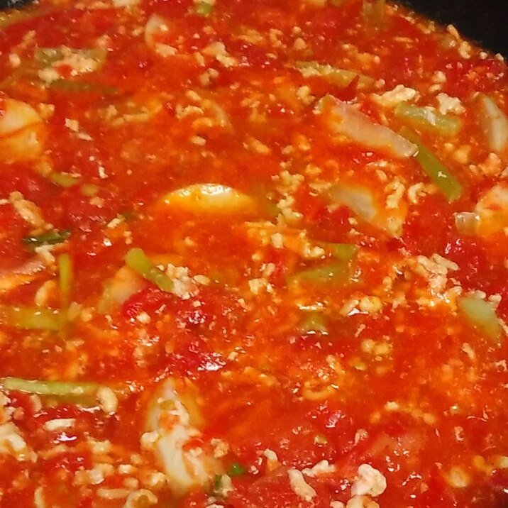 かぶと鶏挽き肉のトマト煮